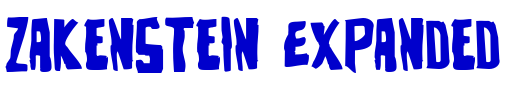 Zakenstein Expanded フォント